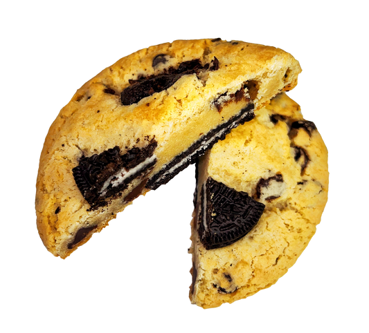 Vegan Oreo Brownie Stuffed Cookie